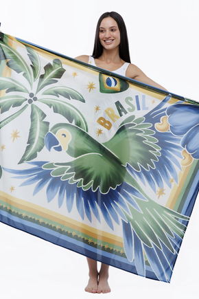 Canga retangular - Motivos Tropicais Br
