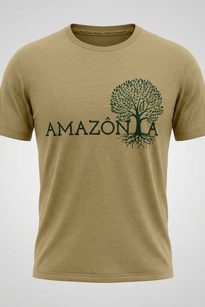 Camiseta Estonada - Caqui - Amazônia Arvore