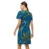 vestido floresta arara azul e folhagens verde com fundo azul 7105 3 7b02fc7ea728396072b2689cf15669cf
