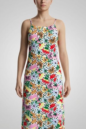 VESTIDO FOLHAS COLORIDAS