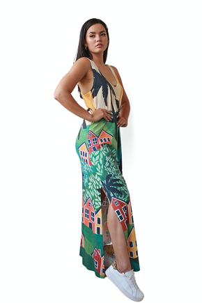 vestido tulipa casas