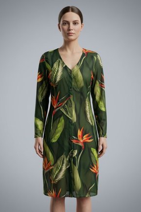 CHEMISE ALONGADA - STRELITZIA VDE FND LINHO