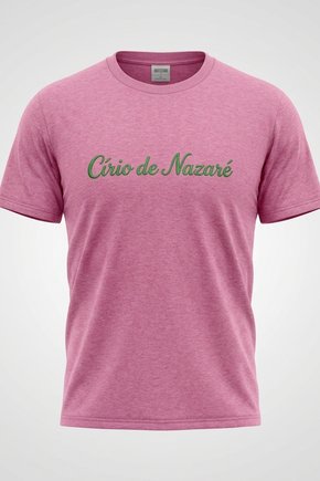 CAMISETA EST - VINHO - CÍRIO DE NAZARÉ BORDADO