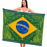 canga estampada bandeira brasil bordado large 1