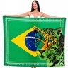 canga estampada onca vazada bandeira brasil large 1